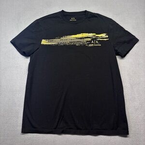 Men’s Armani Exchange Graphic Embroidered Short Sleeve T-Shirt Size L Cotton